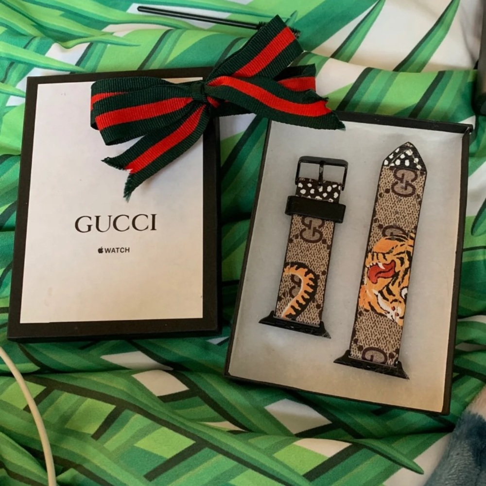 gucci bengal supreme apple watch band